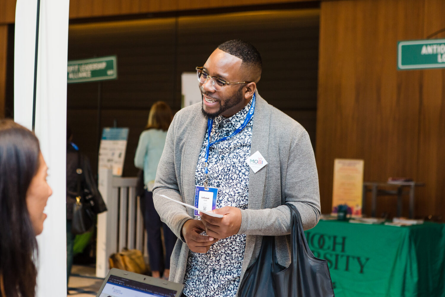 An attendee at a past Summit.