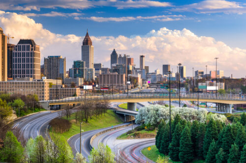 the Atlanta skyline
